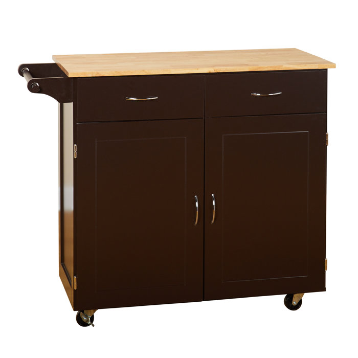 Alcott Hill® Sammons Solid Wood Kitchen Island & Reviews Wayfair
